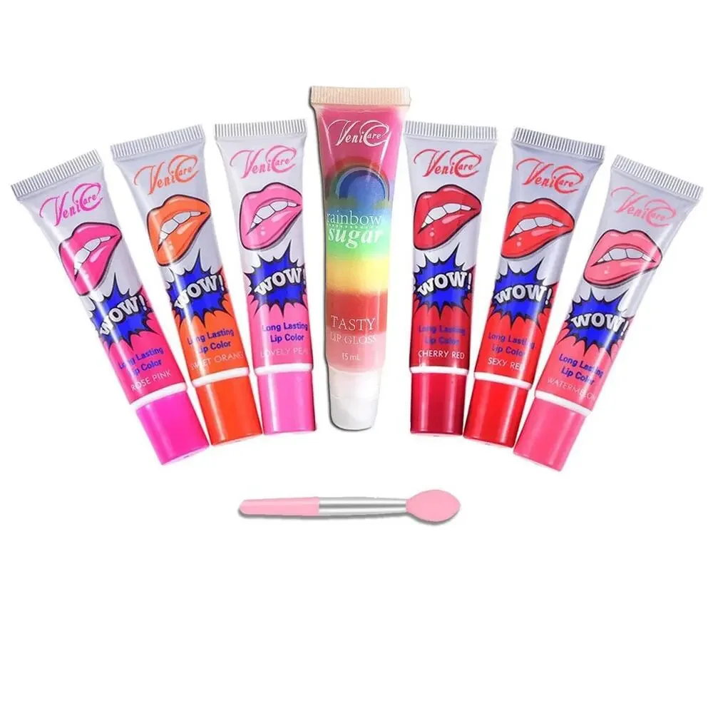 VeniCare lip stain Lip Gloss 6 Colors Peel Off Tint Waterproof Long Lasting set